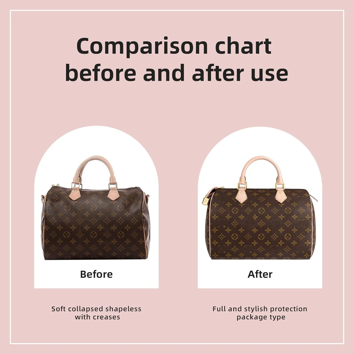 DGAZ Custom Purse Organizer insert For LV Speedy bags，Silky Smooth Bag Organizer，Luxury Handbag & Tote Shaper（Custom，custom）