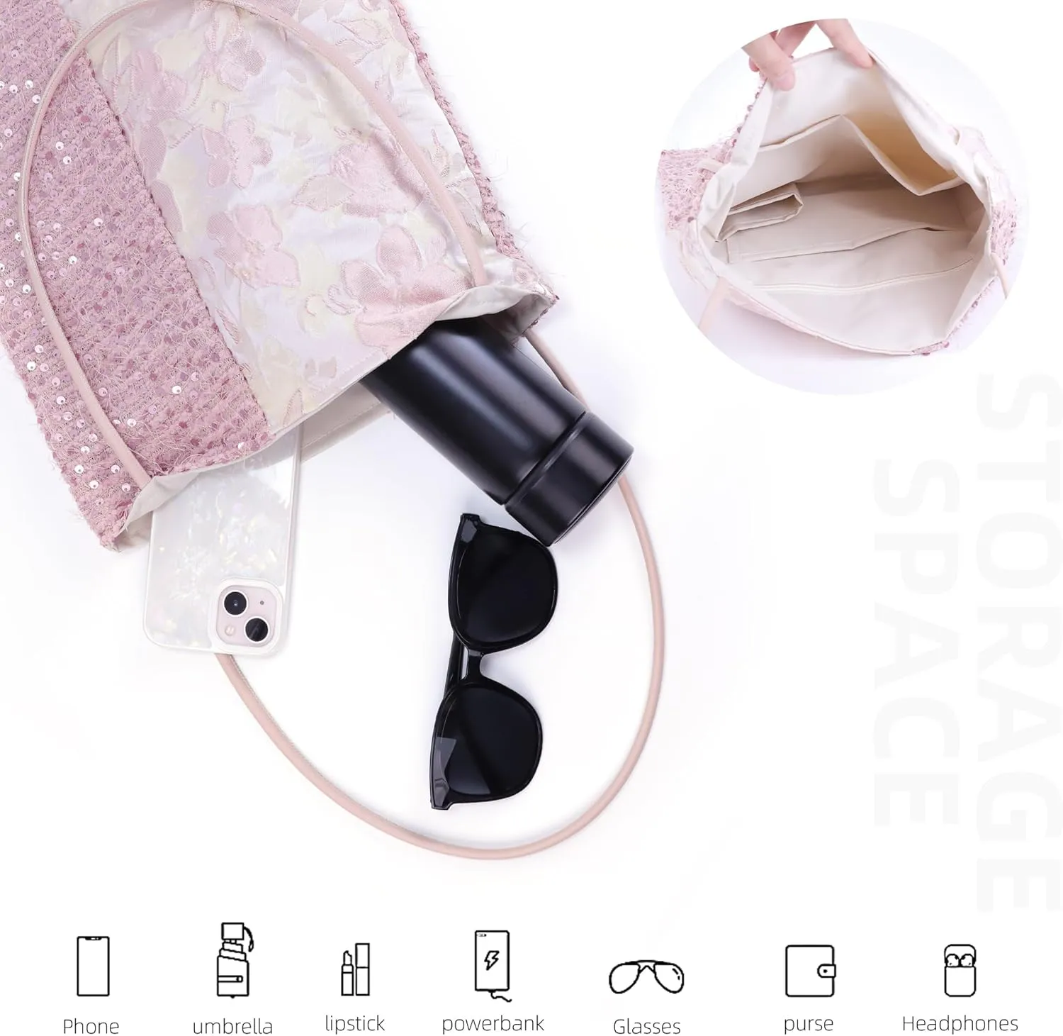 DGAZ Designer Hobo Bags for Women, Large Shoulder Bags, Luxury Tote Bag with Zipper