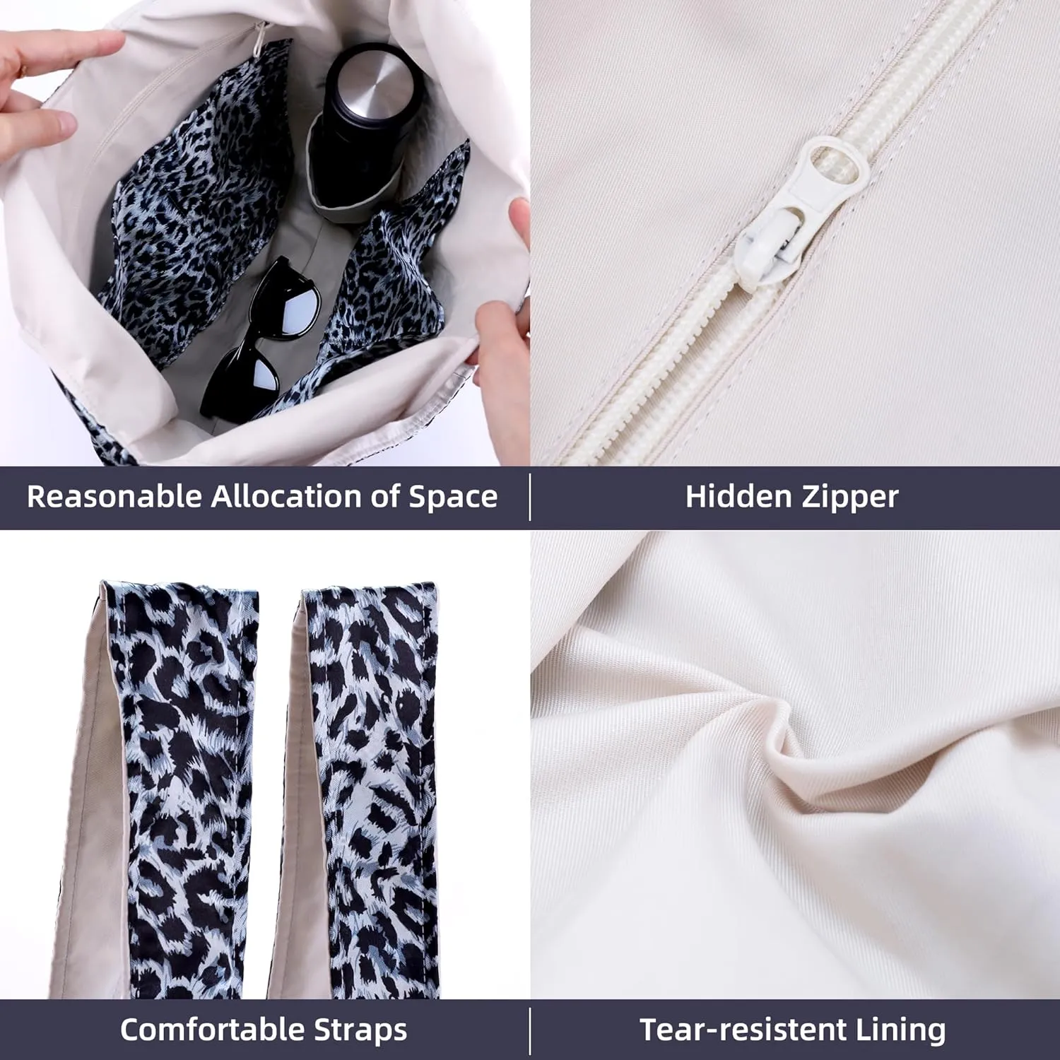 DGAZ Designer Shoulder Bags for Women, Luxury Tote Bag with Zipper, Large Shoulder Hobo Bags