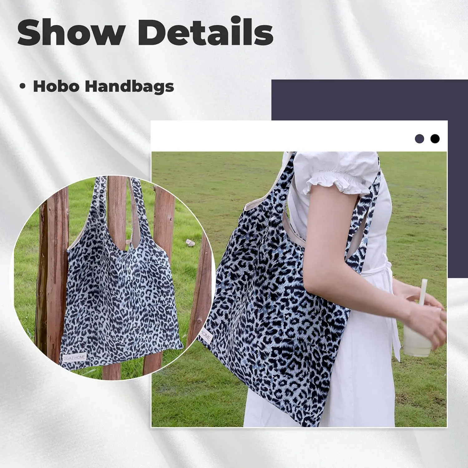 DGAZ Designer Shoulder Bags for Women, Luxury Tote Bag with Zipper, Large Shoulder Hobo Bags