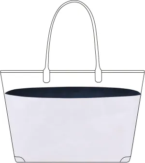 DGAZ Lightweight Purse Organizer Insert for Goyard Anjou/Artois/Saint Louis Bag,silk and DupontPaper handbag inner for Luxury Bags(Blue nuit,Saint Louis GM)