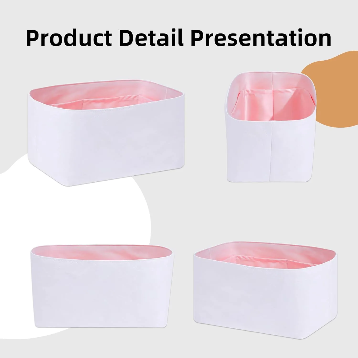 DGAZ Lightweight Purse Organizer Insert for Goyard Rouette Bag,silk and DupontPaper handbag inner for Luxury Bags(Pink,Rouette)