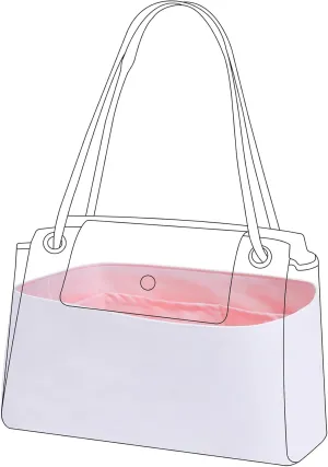 DGAZ Lightweight Purse Organizer Insert for Goyard Rouette Bag,silk and DupontPaper handbag inner for Luxury Bags(Pink,Rouette)