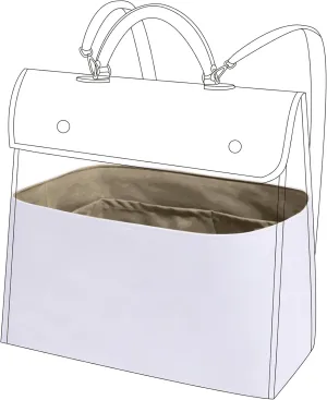 DGAZ Lightweight Purse Organizer Insert for Goyard Saint Leger Bag,silk and DupontPaper handbag inner for Luxury Bags(Gris tourterelle,Saint Leger)
