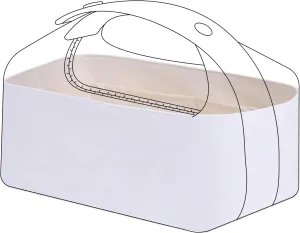DGAZ Lightweight Purse Organizer Insert for Hermes Bride A Brac Bags,silk and DupontPaper handbag inner for Luxury Bags(Craie,Small)