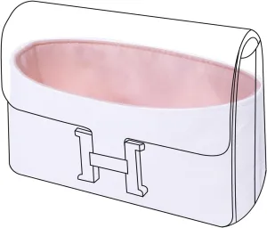 DGAZ Lightweight Purse Organizer Insert for Hermes Constance Bag,Silk and Dupontpaper handbag inner for Luxury Bags(Pink,C24)