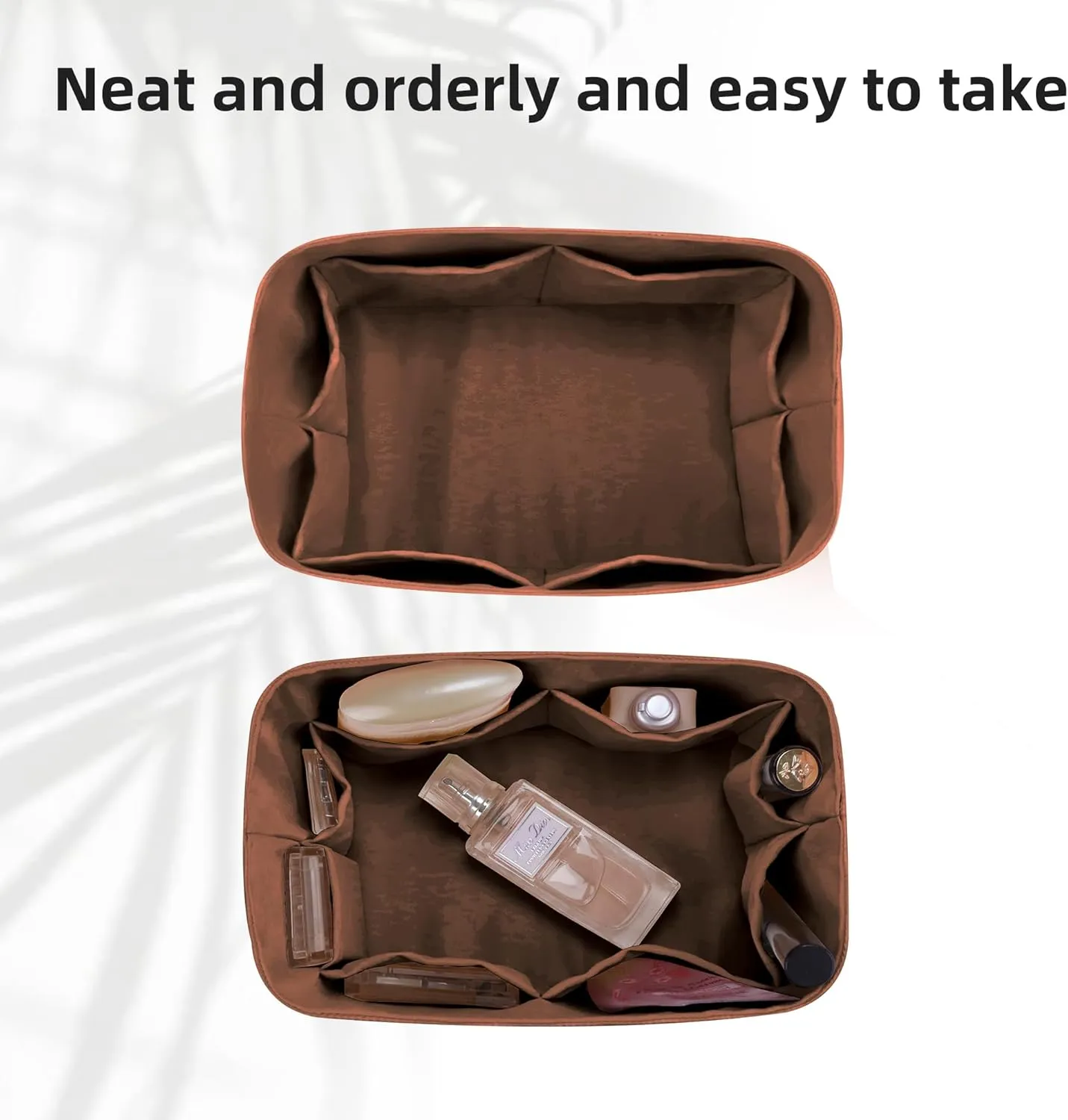 DGAZ Lightweight Purse Organizer Insert for Hermes Garden Party Bag,silk and DupontPaper handbag inner for Luxury Bags(Gold,GP36)