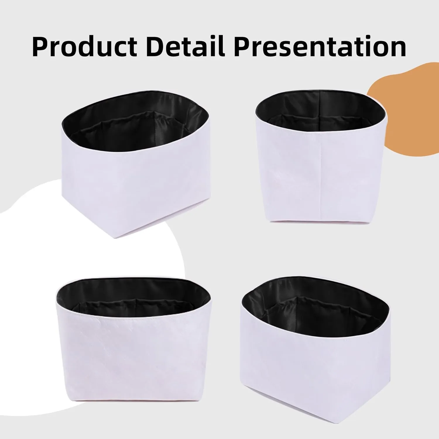 DGAZ Lightweight Purse Organizer Insert for Hermes Picotin Bag,Silk and Dupontpaper handbag inner for Luxury Bags(Black,PC18)