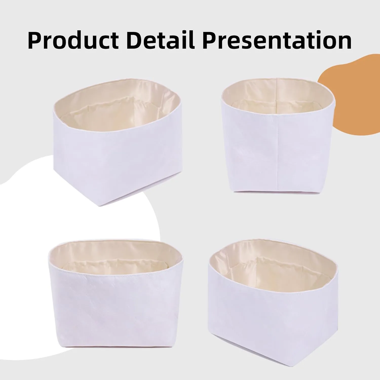 DGAZ Lightweight Purse Organizer Insert for Hermes Picotin Bag,Silk and Dupontpaper handbag inner for Luxury Bags(Craie,PC22)
