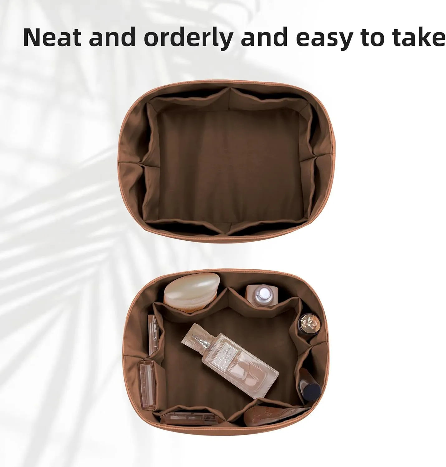 DGAZ Lightweight Purse Organizer Insert for Hermes Picotin Bag,Silk and Dupontpaper handbag inner for Luxury Bags(Gold,PC18)
