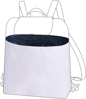 DGAZ Lightweight Purse Organizer Insert for Longchamp LE PLIAGE Backpack Bag,silk and DupontPaper handbag inner for Luxury Bags(Blue nuit)