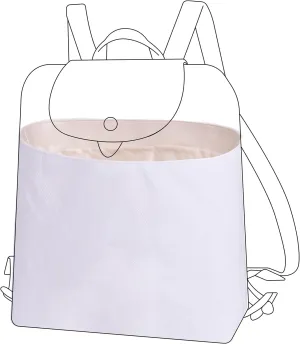 DGAZ Lightweight Purse Organizer Insert for Longchamp LE PLIAGE Backpack Bag,silk and DupontPaper handbag inner for Luxury Bags(Craie)