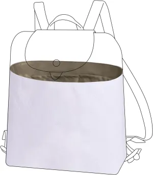 DGAZ Lightweight Purse Organizer Insert for Longchamp LE PLIAGE Backpack Bag,silk and DupontPaper handbag inner for Luxury Bags(Etoupe grey)