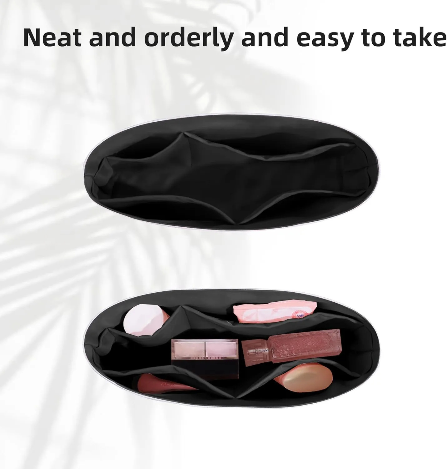 DGAZ Lightweight Purse Organizer Insert for Longchamp Le Pliage Energy Series Bag,silk and DupontPaper handbag inner for Luxury Bags(Black,Le Pliage Energy XS)