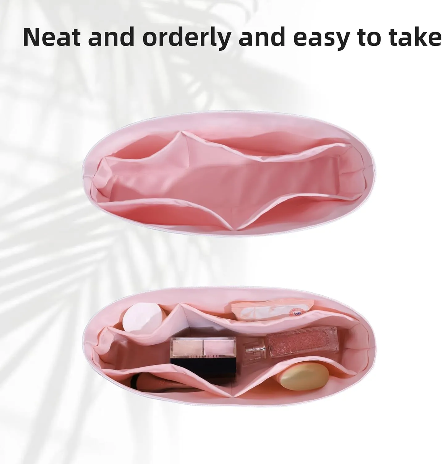 DGAZ Lightweight Purse Organizer Insert for Longchamp Le Pliage Original Series Bag,silk and DupontPaper handbag inner for Luxury Bags(Pink,LE PLIAGE Mini)