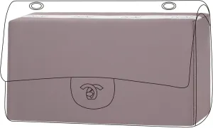 DGAZ Purse Pillow Shaper Insert for Chanel CF Bags, Silky Pillow Shaper for Luxury Handbags（Konjac purple, Mini 20）
