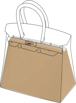 DGAZ Purse Pillow Shaper Insert for Hermes Hac Bags, Silky Pillow Shaper for Luxury Handbags(Chai,Hac 28)
