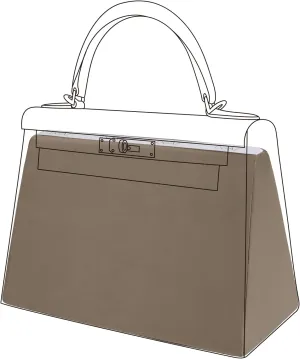 DGAZ Purse Pillow Shaper Insert for Hermes Kelly Bags, Silky Pillow Shaper for Luxury Handbags(Etoupe Grey,KLmini2)
