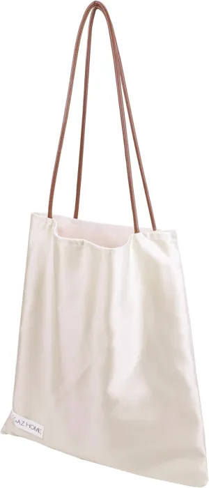 DGAZ Silk Designer Bags for Women, Luxury Tote Bag with Zipper, Large Shoulder Hobo Bags
