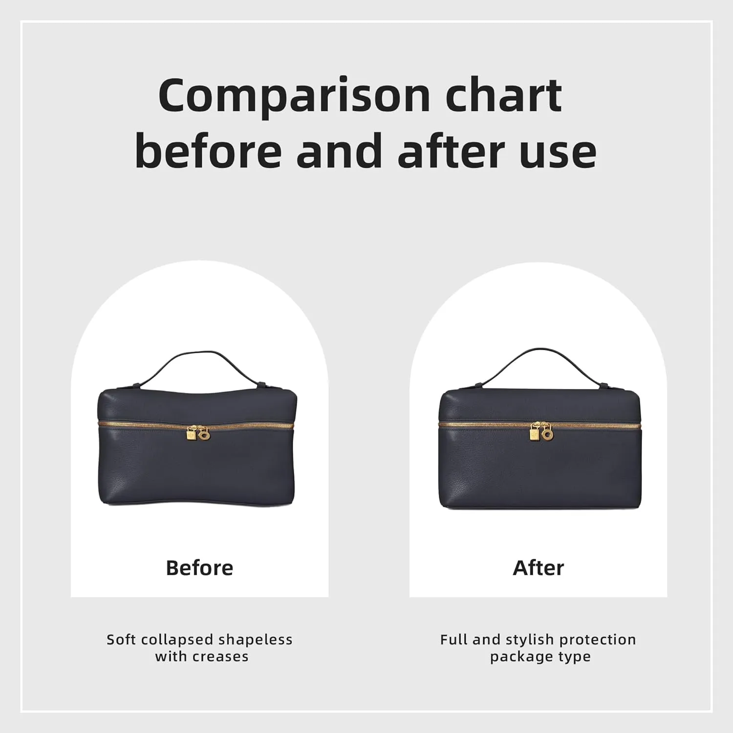 DGAZ Silk Purse Organizer Insert For Loro Piana Extra Pocket Bags,Silky Smooth Bag Organizer，Luxury Handbag & Tote Shaper(Craie,Extra Pocket 19)
