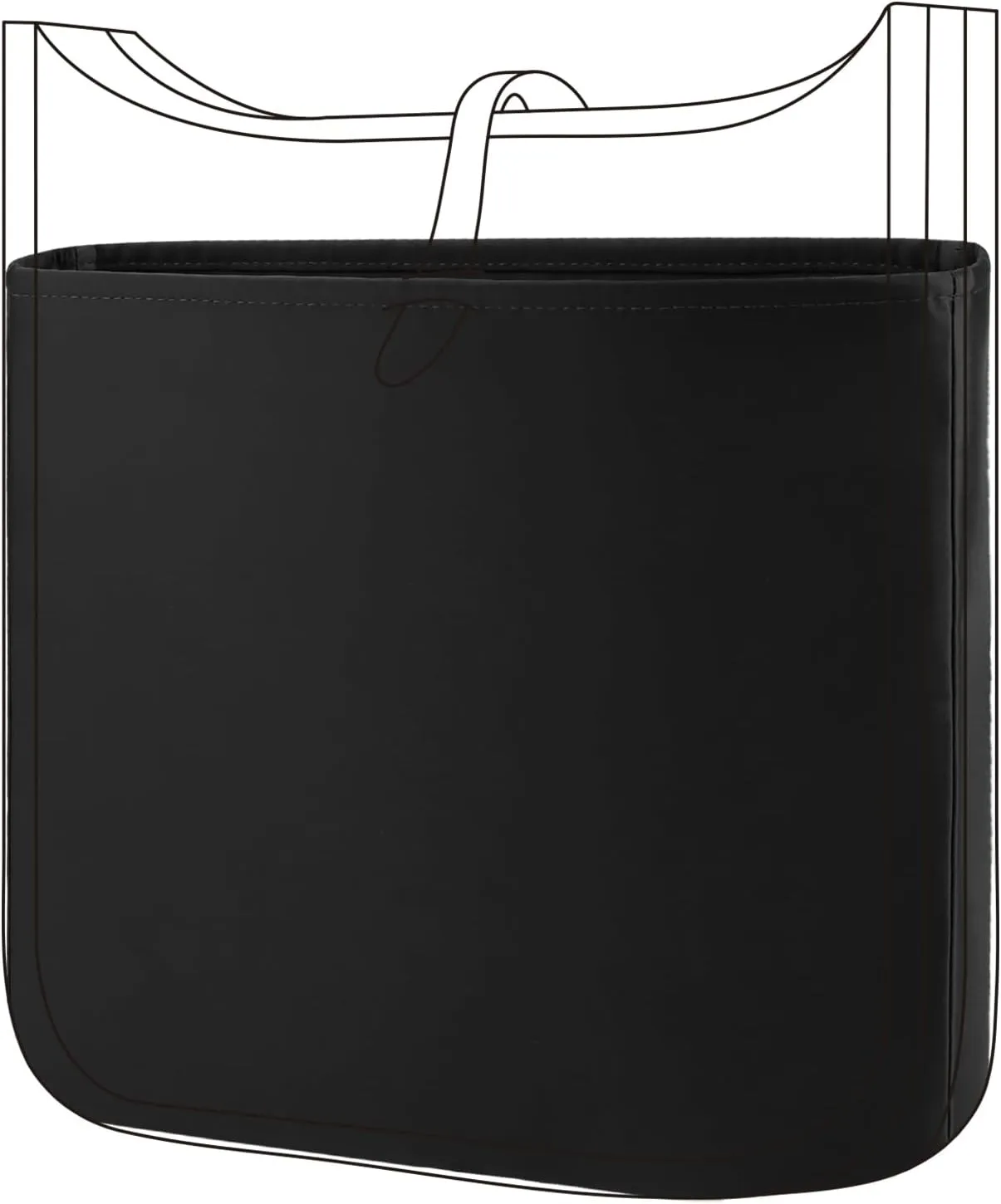 DGAZ Silky Purse Organizer Insert Fits Evelyne TPM/PM/GM/TGM Bags, Luxury Handbag & Tote Organizer, Simplicity bag organizer（Black,PM）