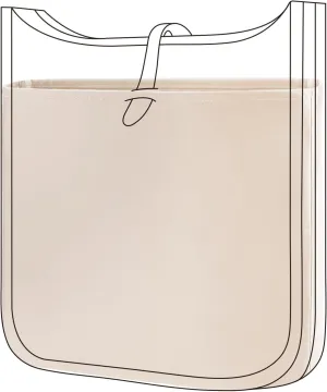 DGAZ Silky Purse Organizer Insert Fits Evelyne TPM/PM/GM/TGM Bags, Luxury Handbag & Tote Organizer, Simplicity bag organizer（Craie,PM）