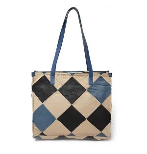 Diamond Patchwork Office Tote