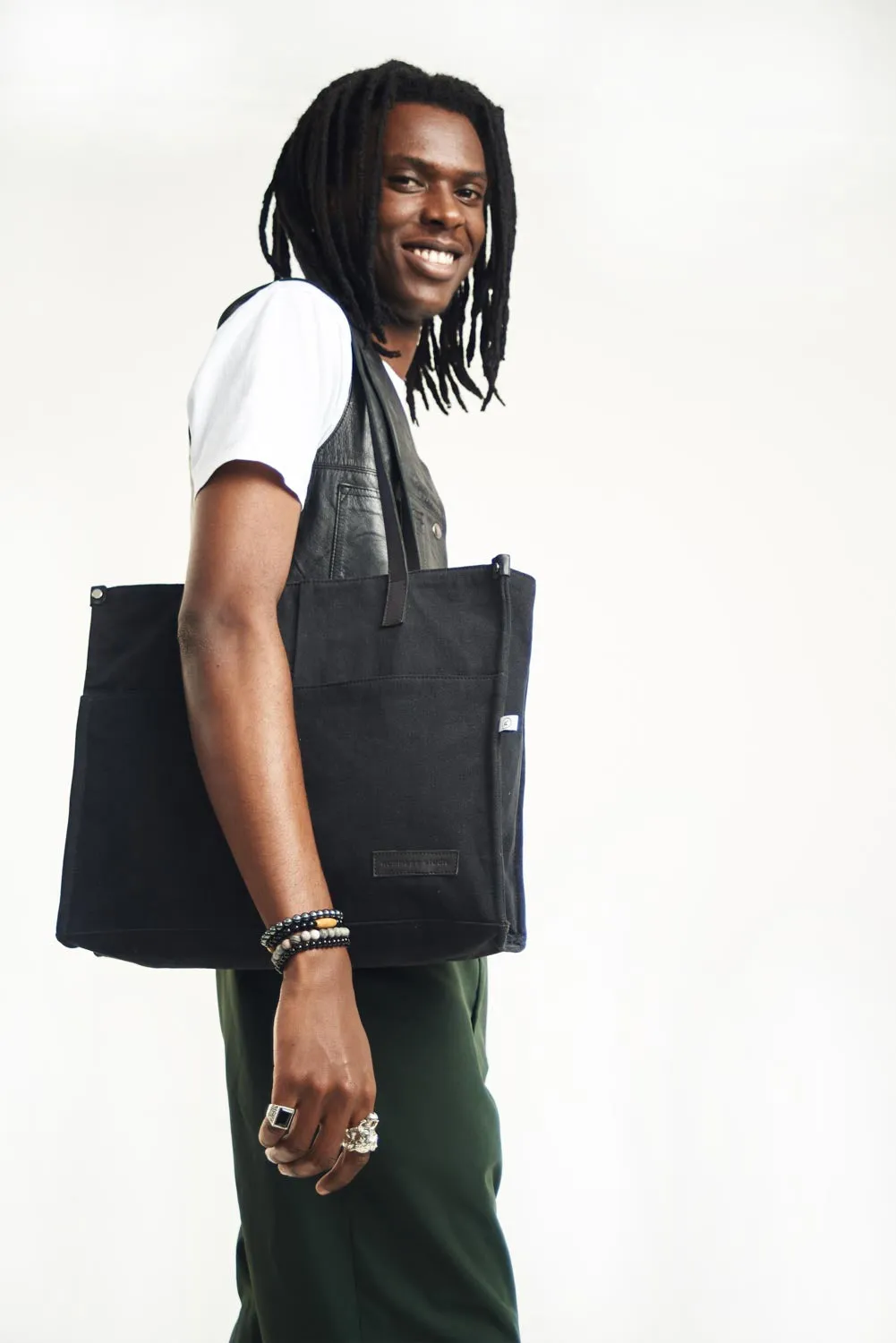 Diamond Patchwork Office Tote