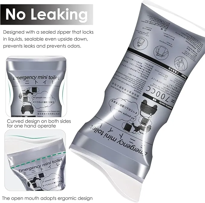 Disposable Urine Bags, 12/20 Pack Pee Bags for Travel for Women Men, Emergency Toilet Pee Bags, Portable Urinal Bag Vomit Bag for Traffic Jams, Camping, Hiking, Pregnant, Patient, Kids