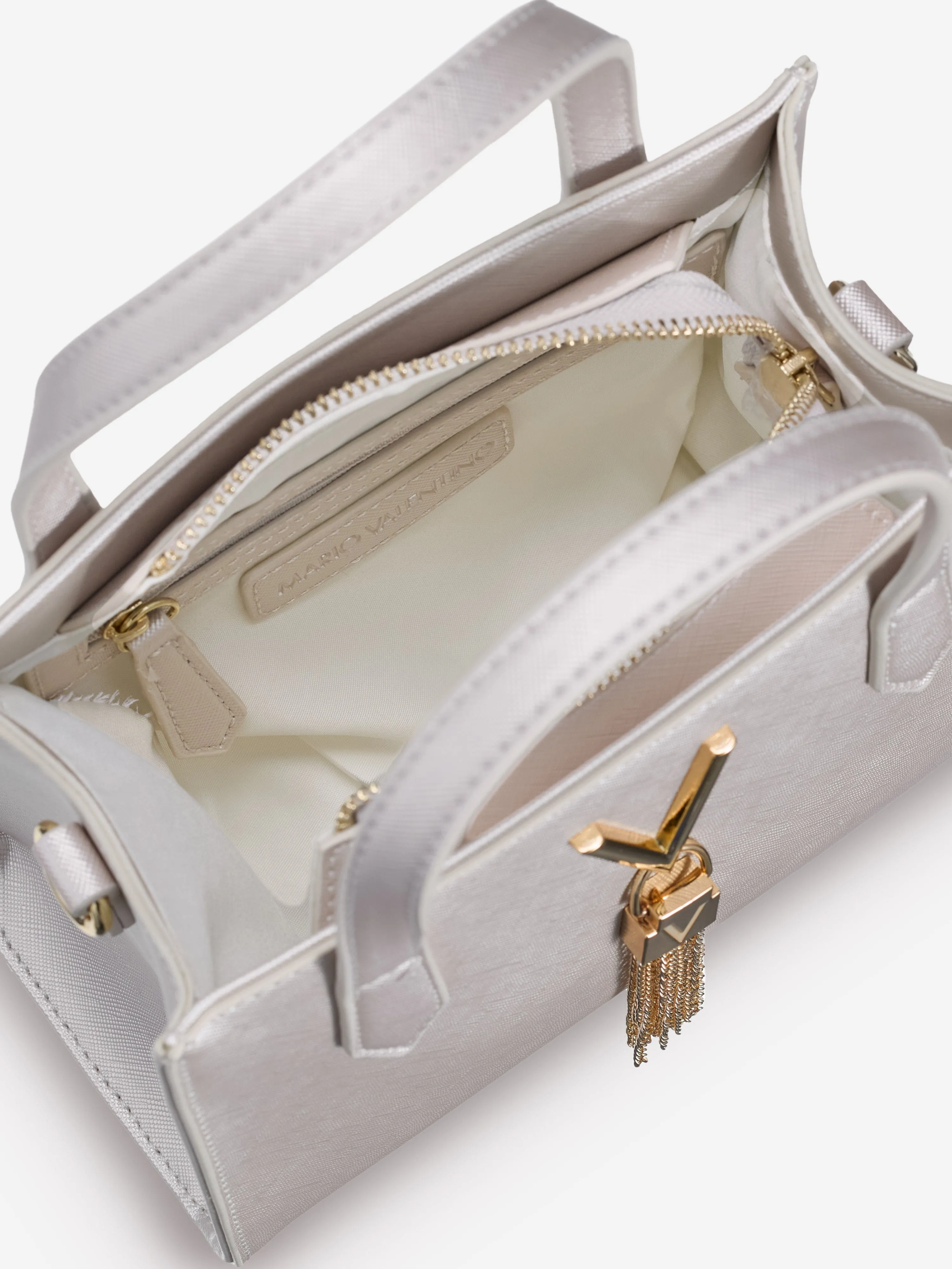 Divina Tote Bag in Silver (20cm)