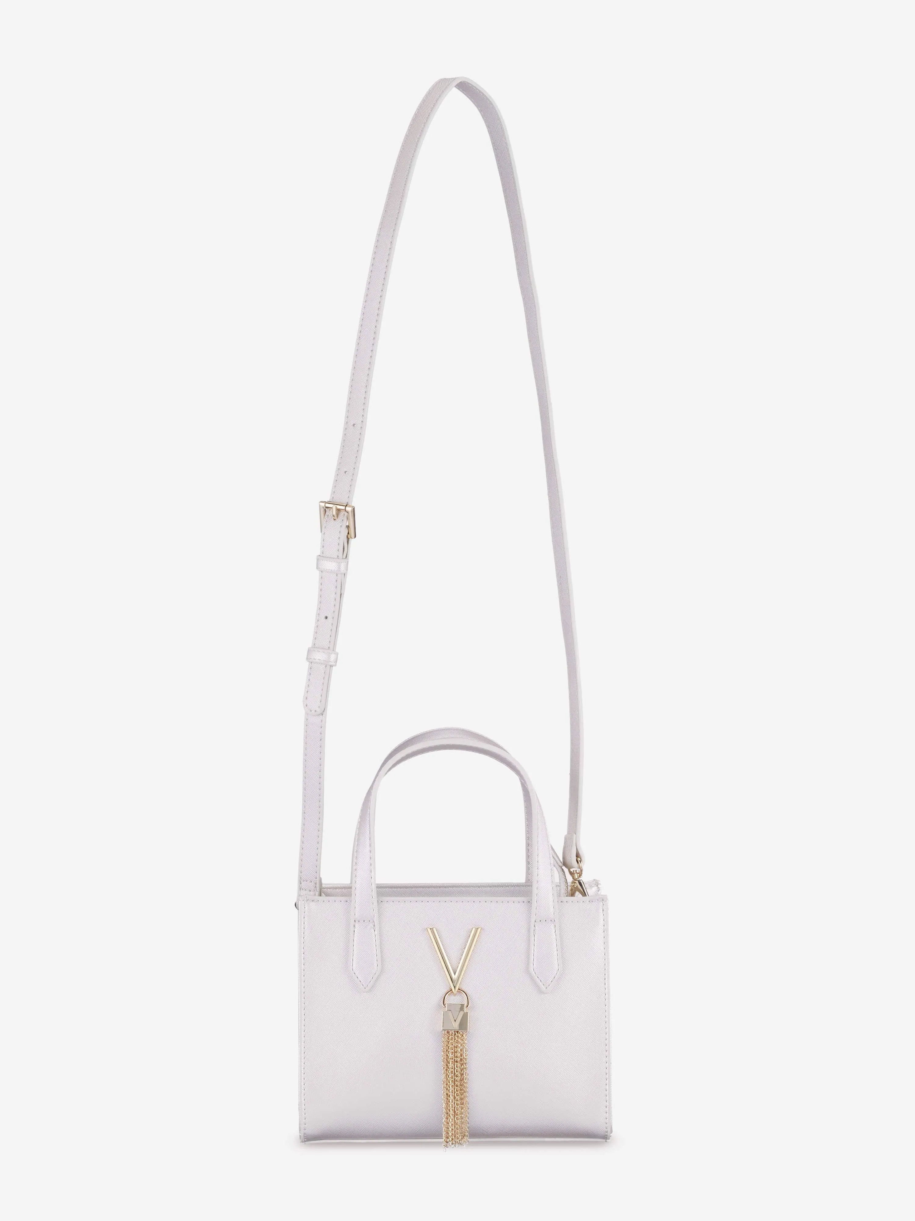 Divina Tote Bag in Silver (20cm)