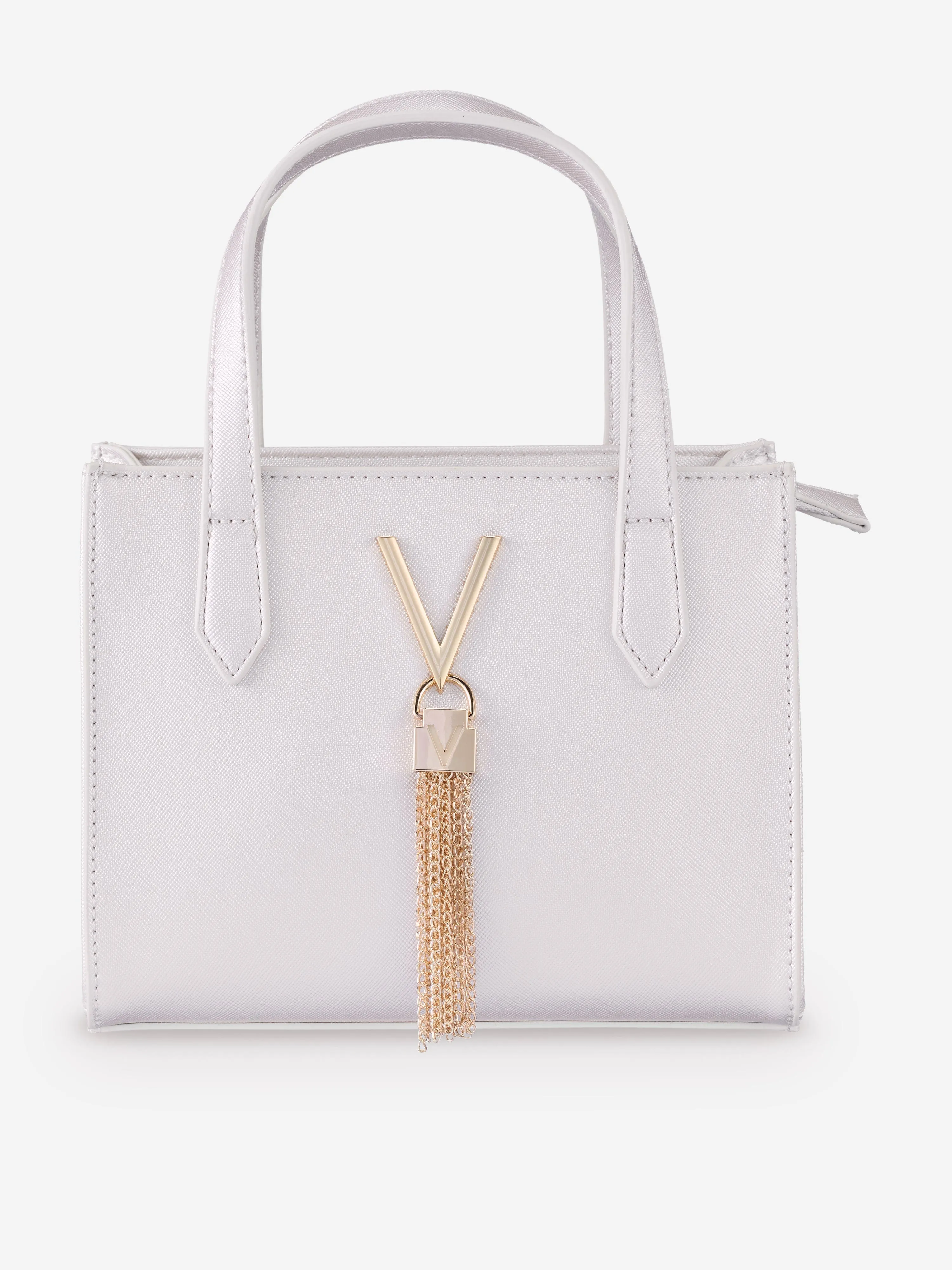 Divina Tote Bag in Silver (20cm)