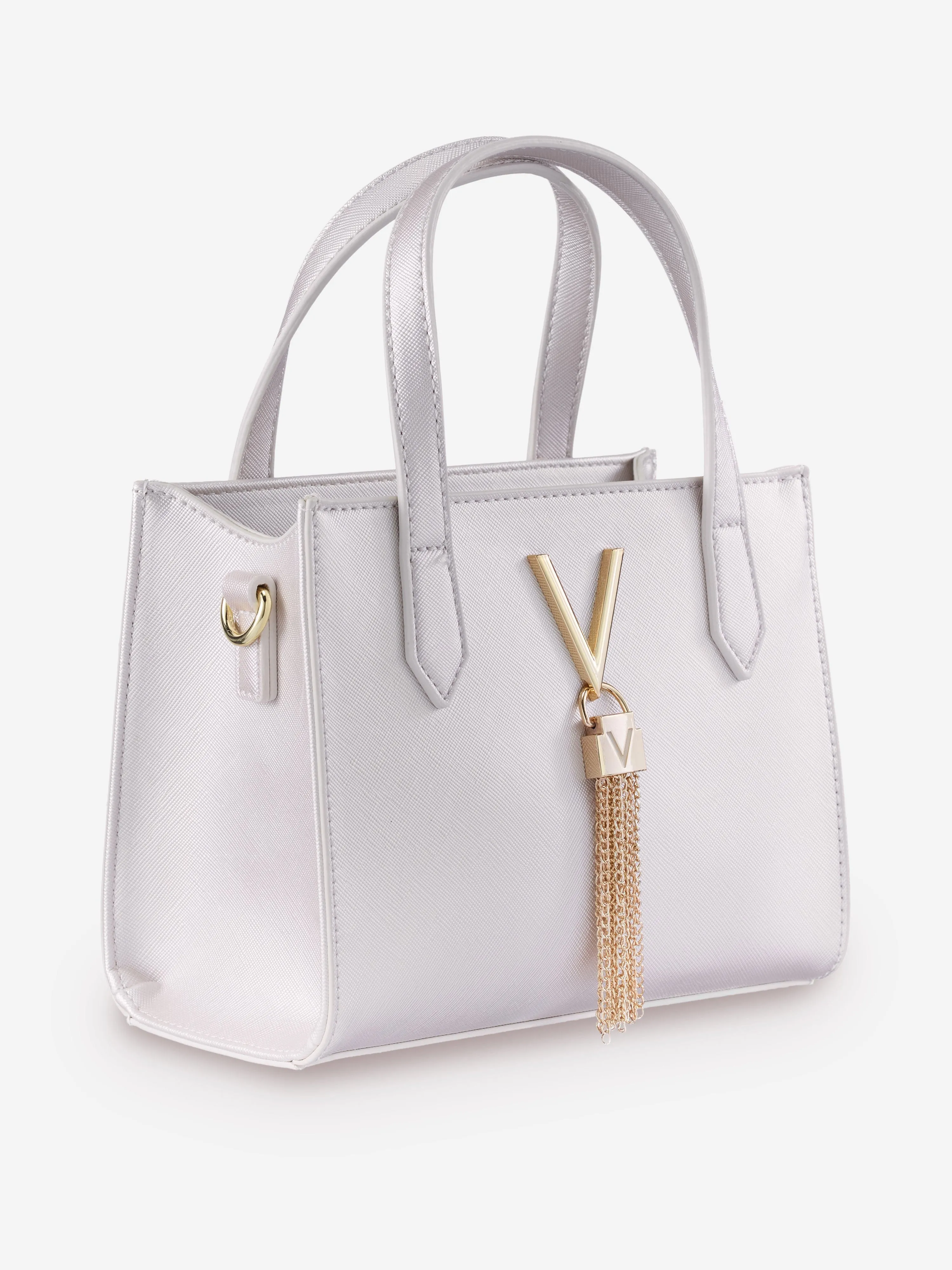 Divina Tote Bag in Silver (20cm)