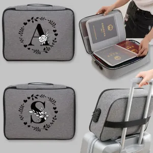 Document Storage Bag File Folder  Holder Credit Card Organizer Briefcase Trolley Case Handbag Waterproof Password Box
