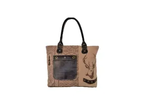 Domelo Shopper Handtasche mit Hirschmotiv