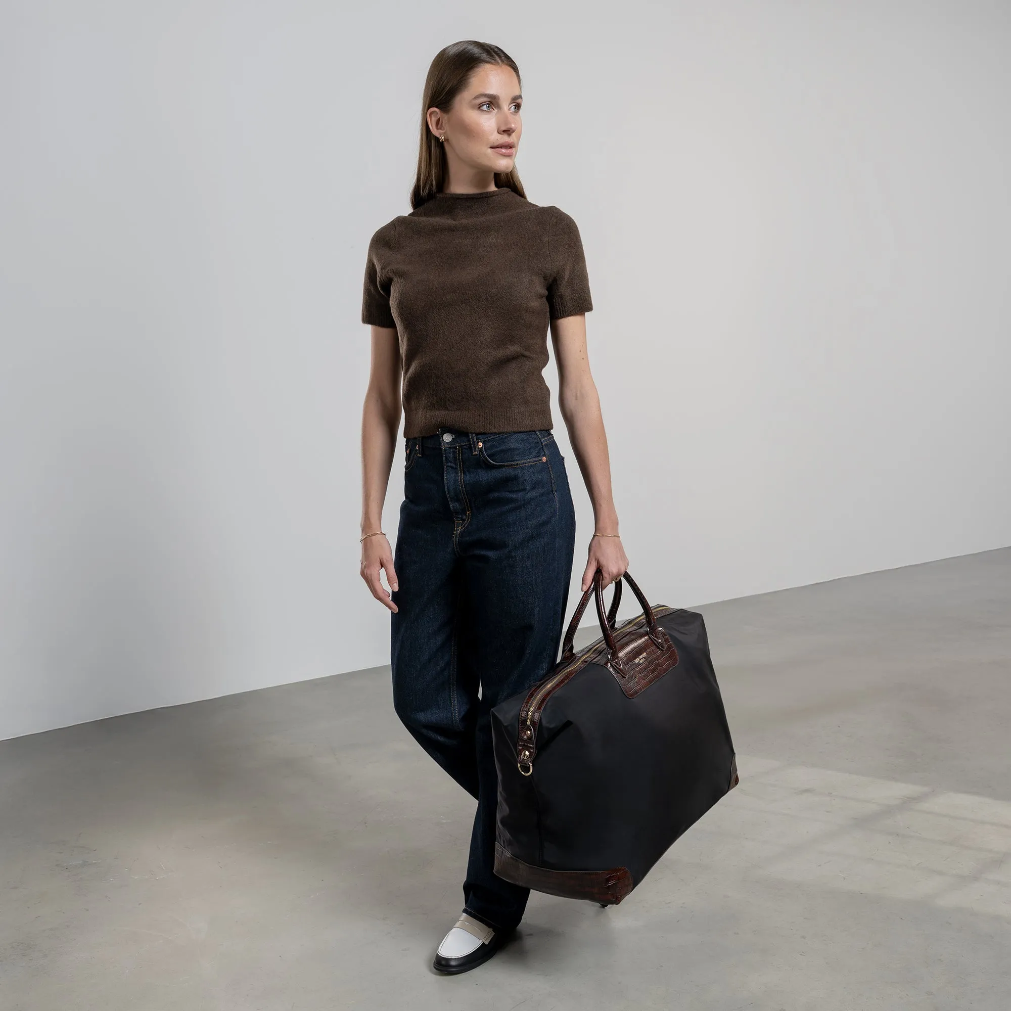 Du Louvre Colette black weekend bag large