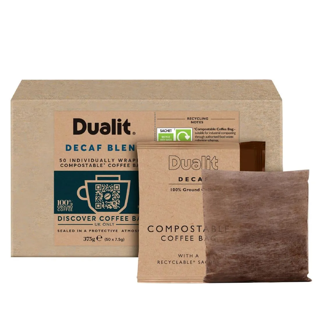 Dualit Decaf Compostable Coffee Bags (40 pack)