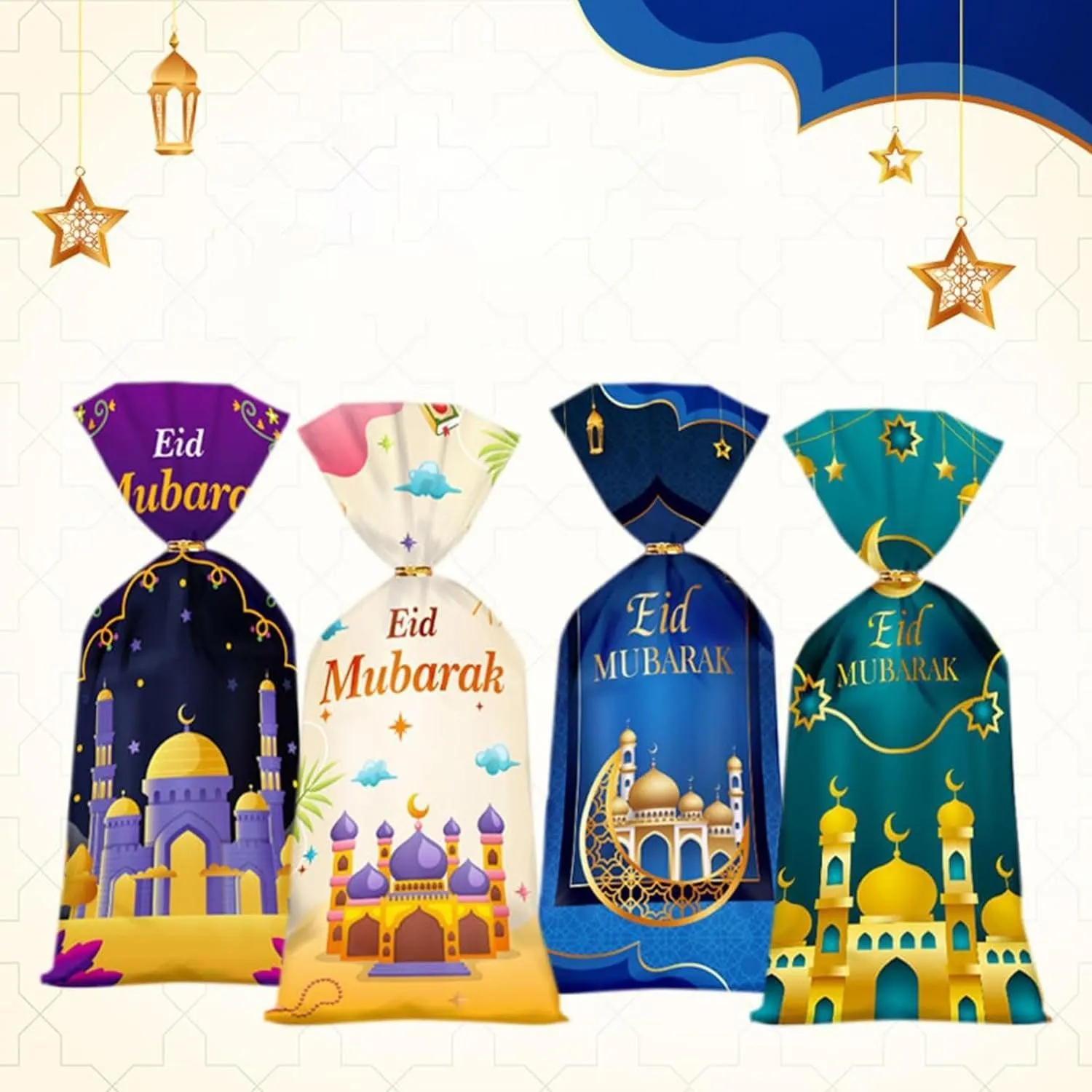 Eid Mubarak Gift Bags 150PCS