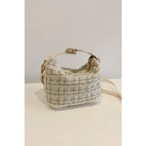 Elegant Tweed Shoulder Bags