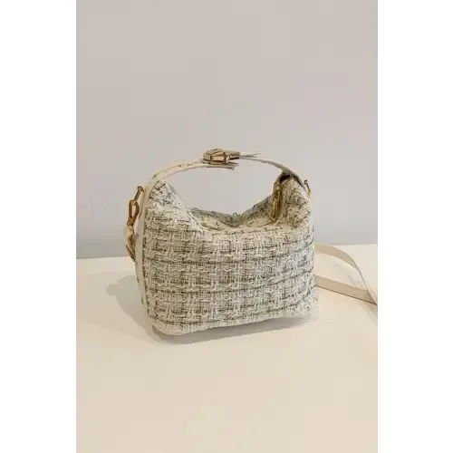 Elegant Tweed Shoulder Bags