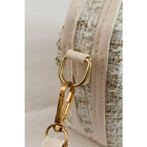 Elegant Tweed Shoulder Bags