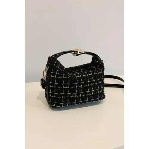 Elegant Tweed Shoulder Bags