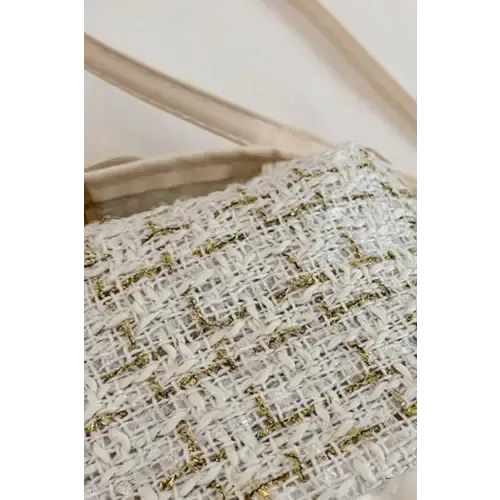 Elegant Tweed Shoulder Bags