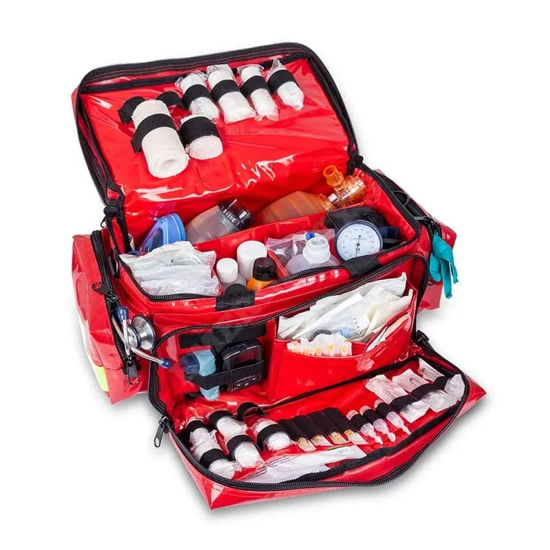 Elite Medium capacity emergency bag red tarpaulin. EM13.059