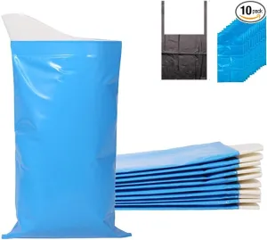Emergency Urine Bags, 10 Pack 600ml Disposable Urinal Bags, Vomit Bags, Pee Bags Suitable for Travel, Camping, Traffic Jams, Patients