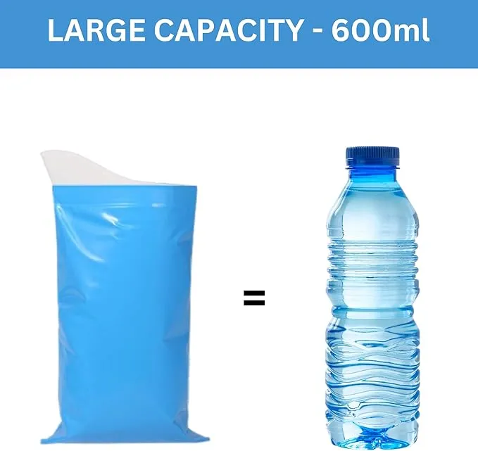 Emergency Urine Bags, 10 Pack 600ml Disposable Urinal Bags, Vomit Bags, Pee Bags Suitable for Travel, Camping, Traffic Jams, Patients
