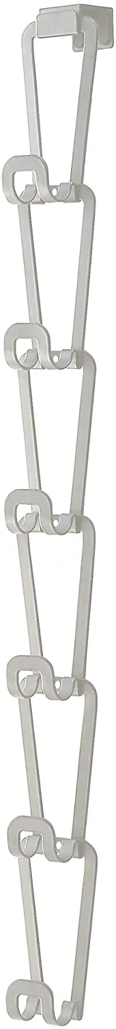 Enther home 6510 Chain Link Bag Holder-Closet Storage Hanging Organizer Rack, One Size, White