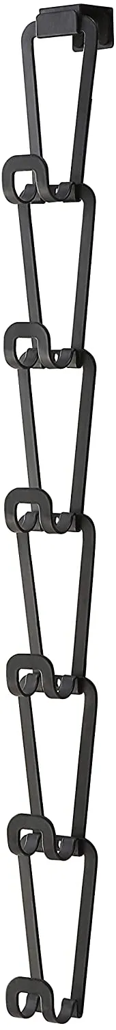Enther home 6510 Chain Link Bag Holder-Closet Storage Hanging Organizer Rack, One Size, White