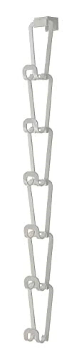 Enther home 6510 Chain Link Bag Holder-Closet Storage Hanging Organizer Rack, One Size, White