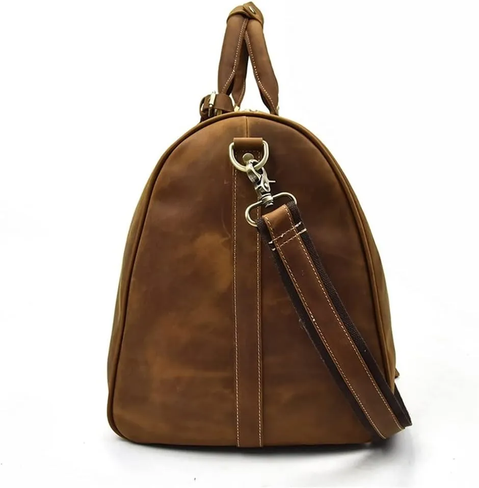 European and American Fashion Large Bags Large Capacity Men's Handbags Travel Bags Retro Luggage Satchels